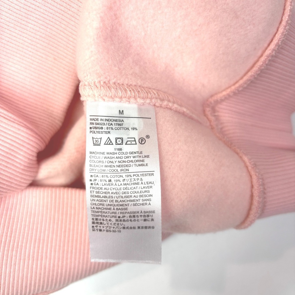 Sweatshirt Pink Banana Republic Women's Medium Crew Neck Pullover Soft Pink - Picture 6 of 7